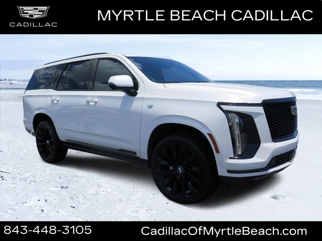 Crystal White Tricoat 2025 Cadillac Escalade SUV / Crossover Four-Wheel Drive Automatic