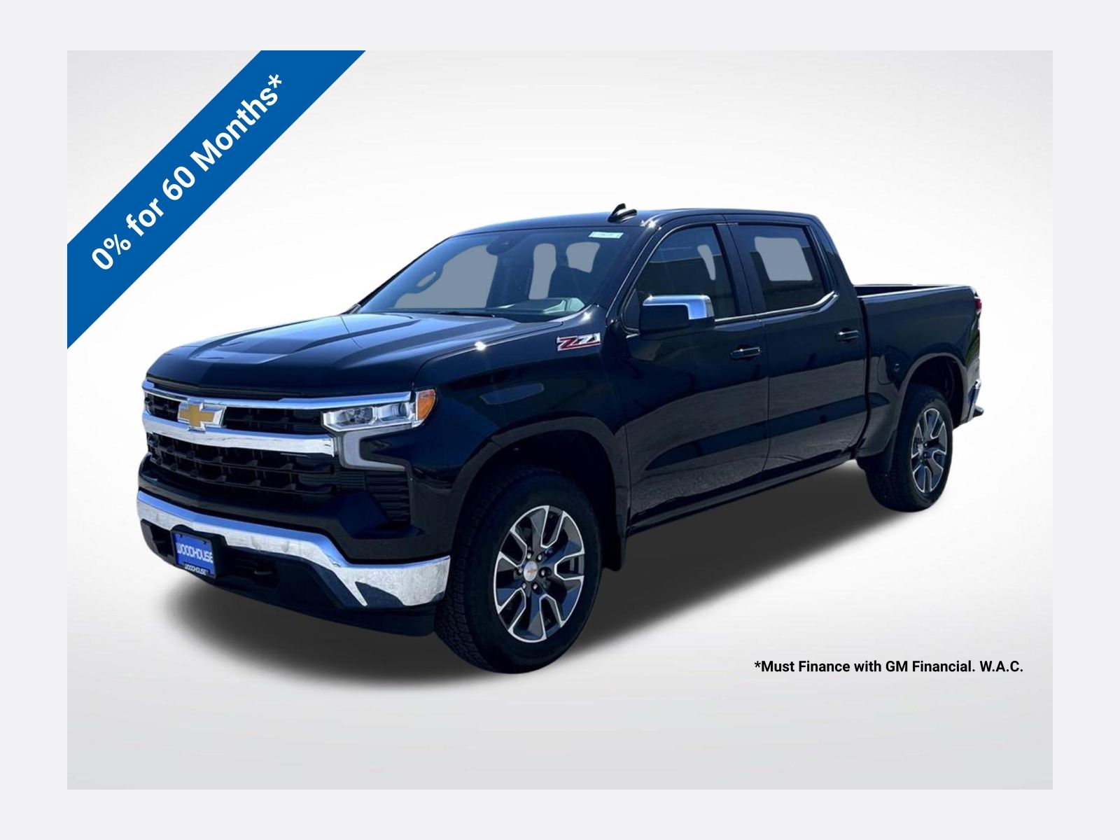 Black 2026 Chevrolet Silverado 1500 Pickup Truck Four-Wheel Drive Automatic