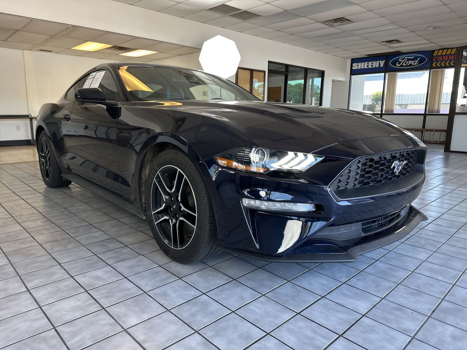 Antimatter Blue Metallic 2021 Ford Mustang EcoBoost Coupe RWD Coupe Rear-Wheel Drive Automatic