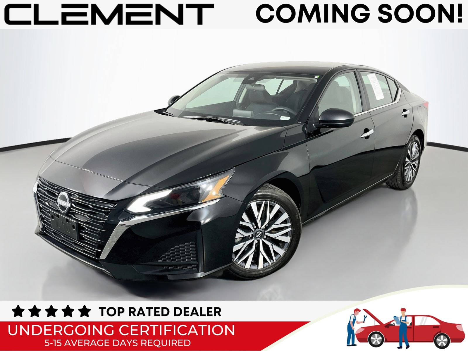 Super Black Clearcoat 2025 Nissan Altima Sedan Front-Wheel Drive Continuously Variable Transmission