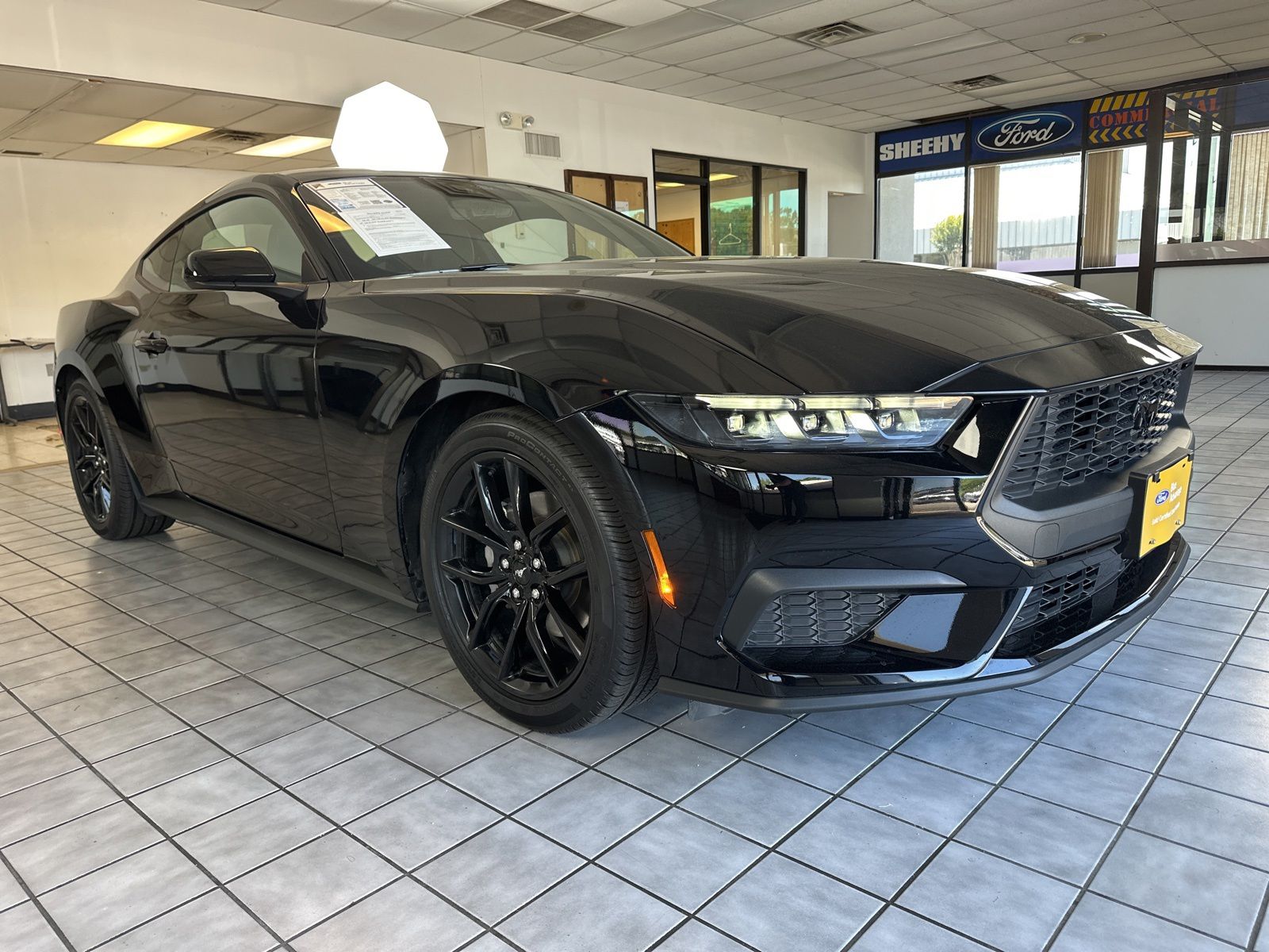 Shadow Black 2025 Ford Mustang EcoBoost Fastback RWD Coupe Rear-Wheel Drive Automatic