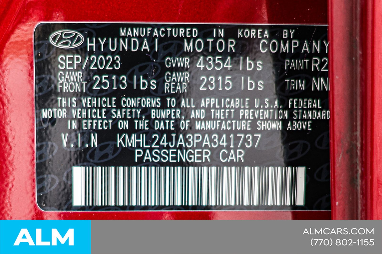 Used 2023 Red Hyundai SE image 45