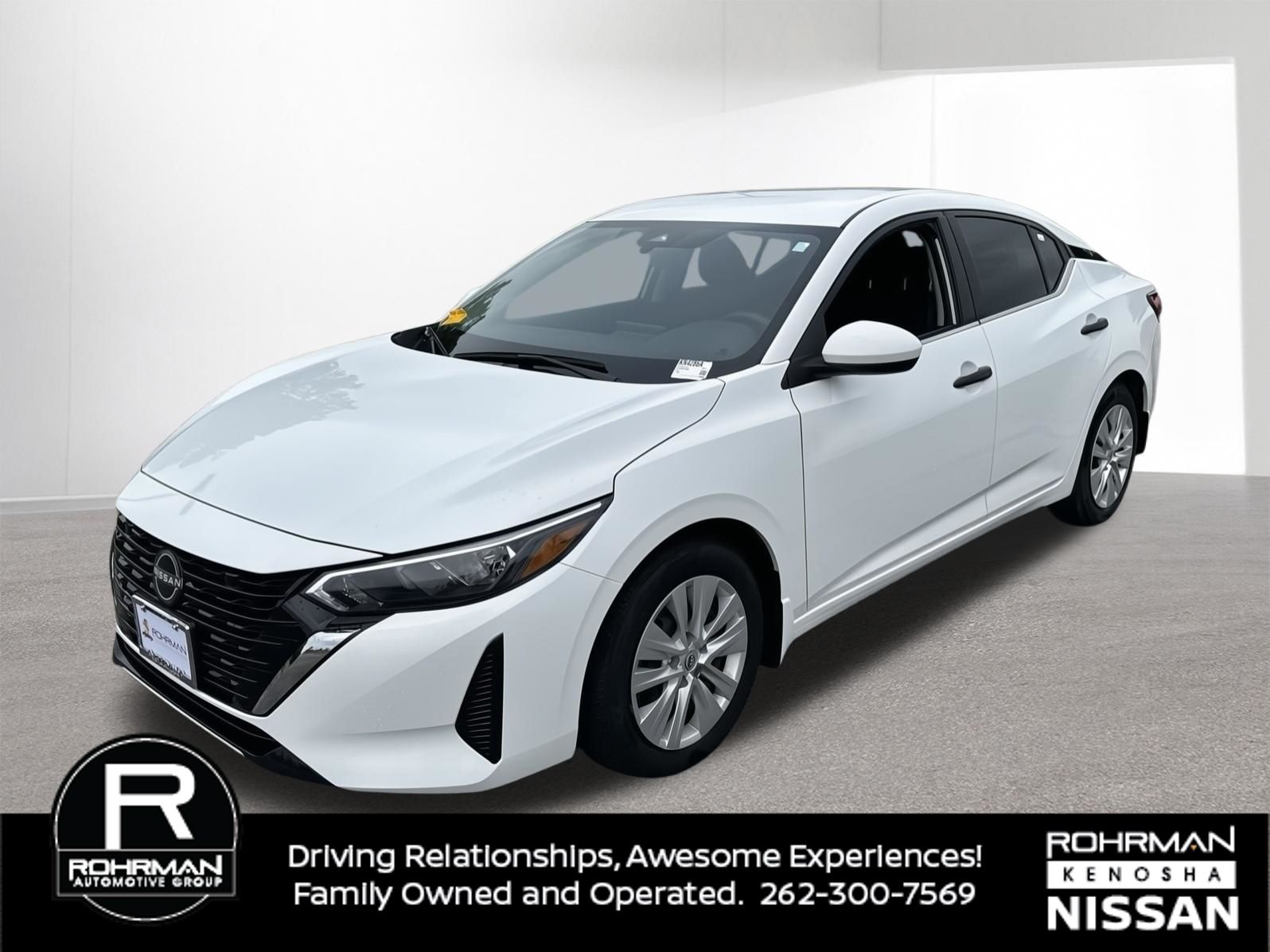 White (Fresh Powder) 2025 Nissan Sentra Sedan Front-Wheel Drive Continuously Variable Transmission