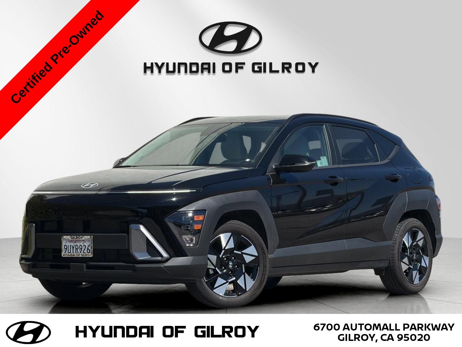 Abyss Black Pearl 2025 Hyundai Kona SEL FWD SUV / Crossover Front-Wheel Drive Continuously Variable Transmission