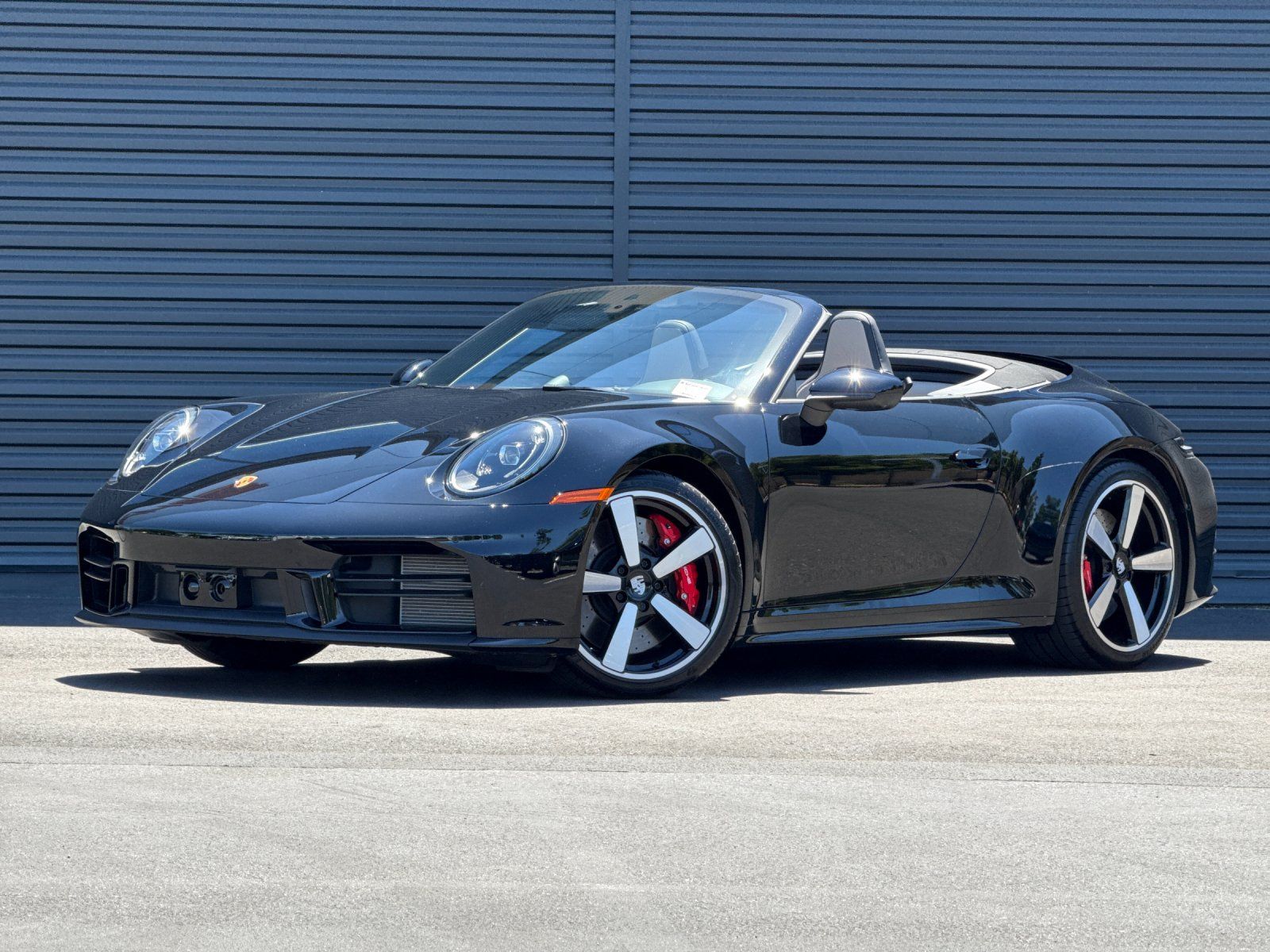 Black 2025 Porsche 911 Convertible Rear-Wheel Drive 8-Speed Automatic