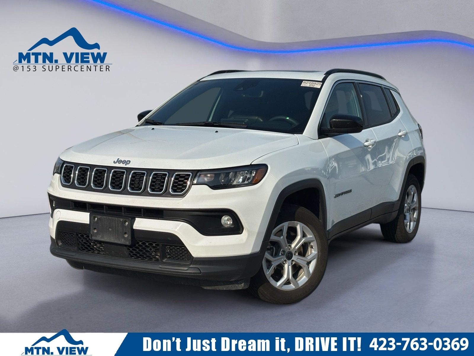 Bright White Clearcoat 2025 Jeep Compass SUV / Crossover Four-Wheel Drive 8-Speed Automatic