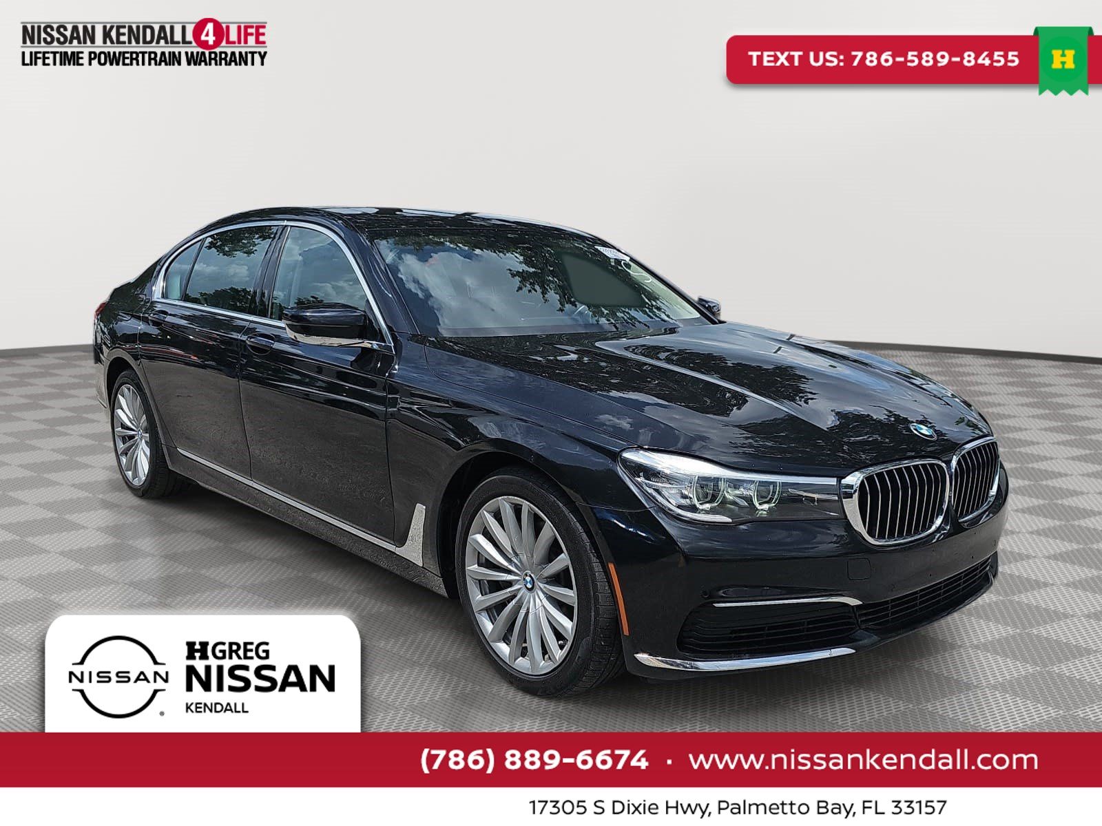 Black Sapphire Metallic 2019 BMW 7 Series Sedan All-Wheel Drive 8-Speed Automatic