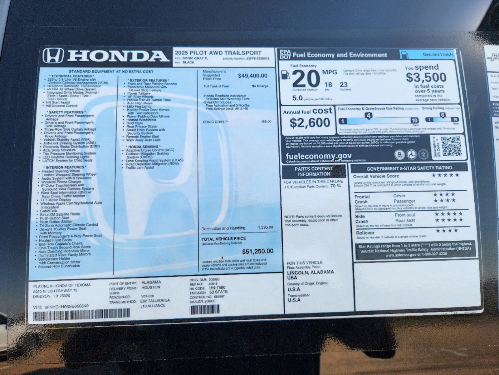 2025 Honda Pilot TrailSport 27