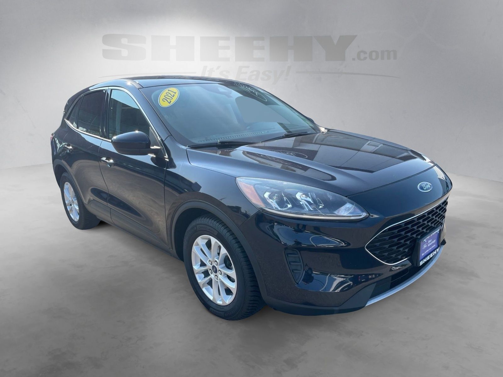 Certified Used 2021 Antimatter Blue Metallic Ford SE image 2