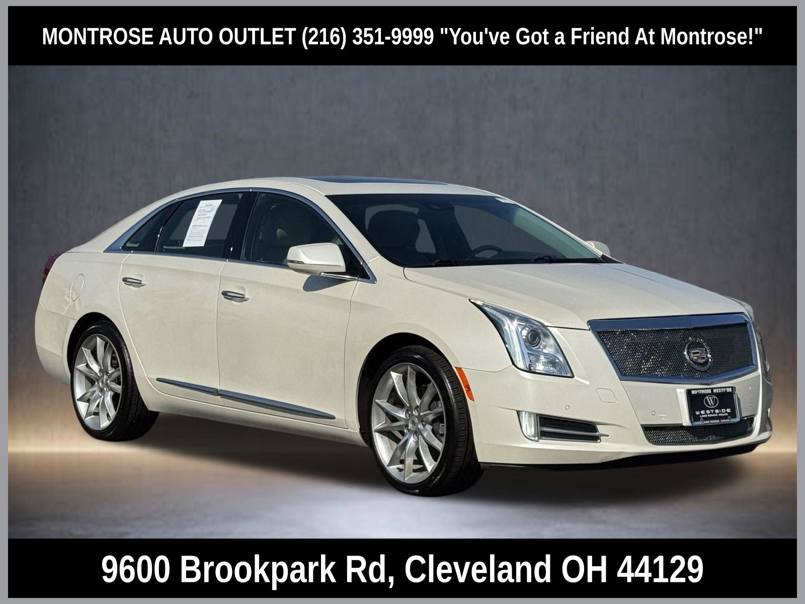 White Diamond Clearcoat 2014 Cadillac XTS Premium AWD Sedan All-Wheel Drive 6-Speed Automatic