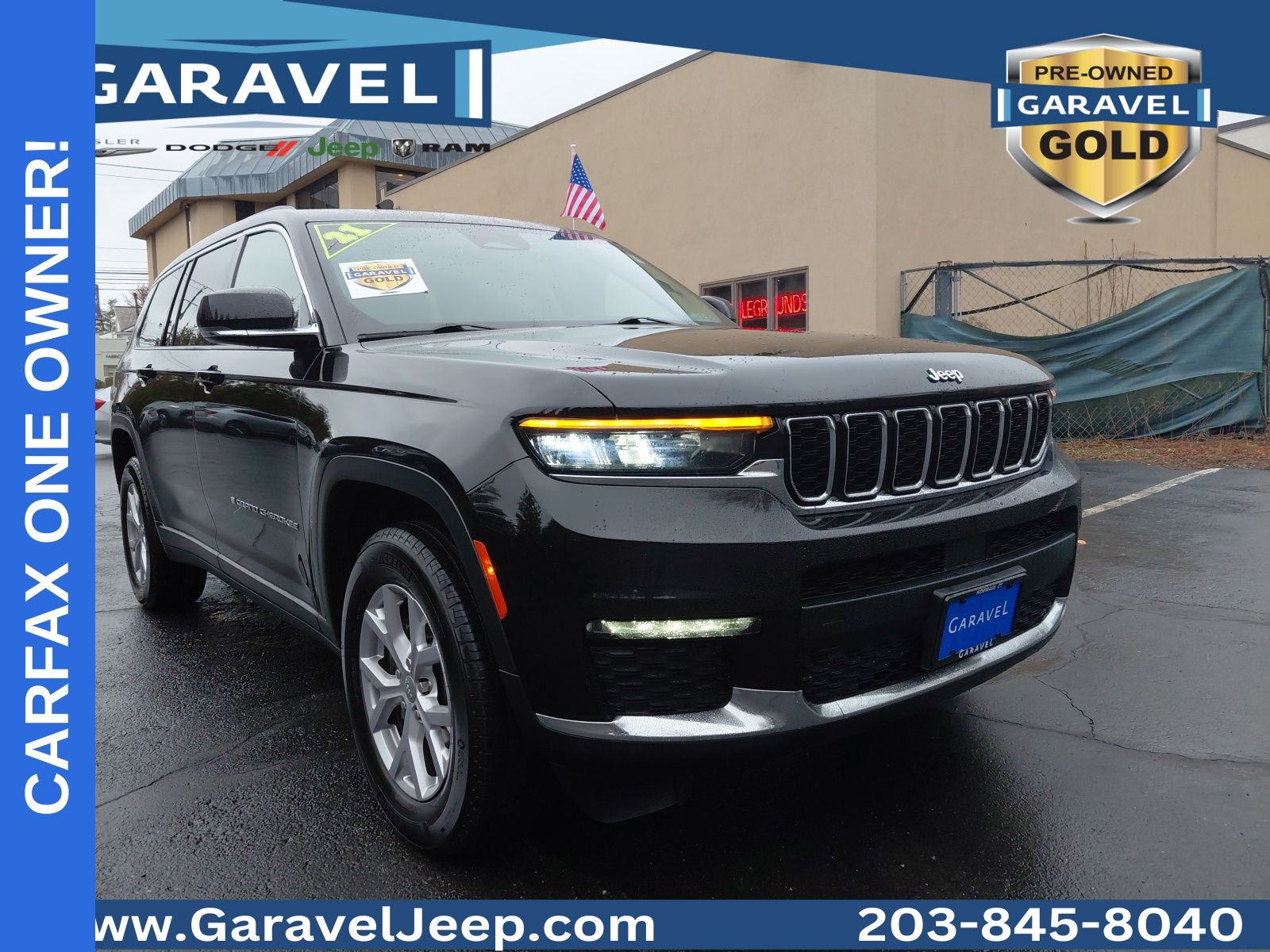 Diamond Black Crystal Pearlcoat 2021 Jeep Grand Cherokee L Limited 4WD SUV / Crossover Four-Wheel Drive 8-Speed Automatic