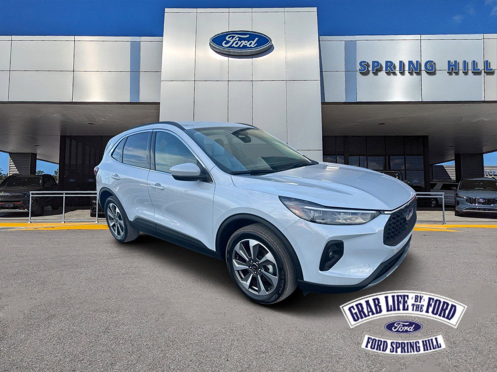 Silver Metallic 2025 Ford Escape Hybrid Platinum AWD SUV / Crossover All-Wheel Drive Continuously Variable Transmission