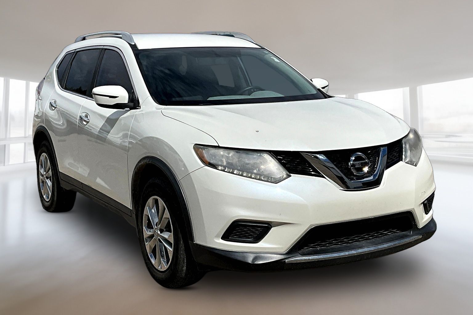 Pearl White 2016 Nissan Rogue SUV / Crossover All-Wheel Drive Continuously Variable Transmission