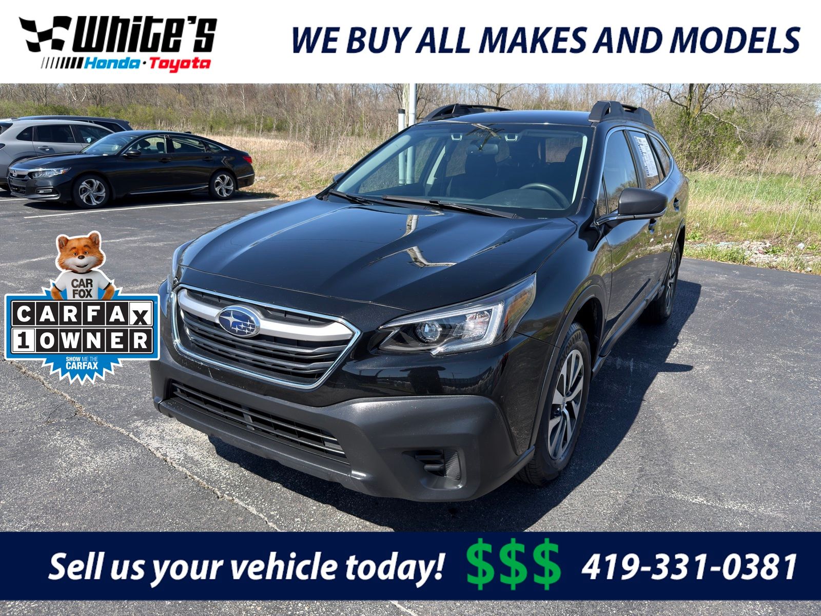 Crystal Black Silica 2021 Subaru Outback Crossover AWD SUV / Crossover All-Wheel Drive Continuously Variable Transmission