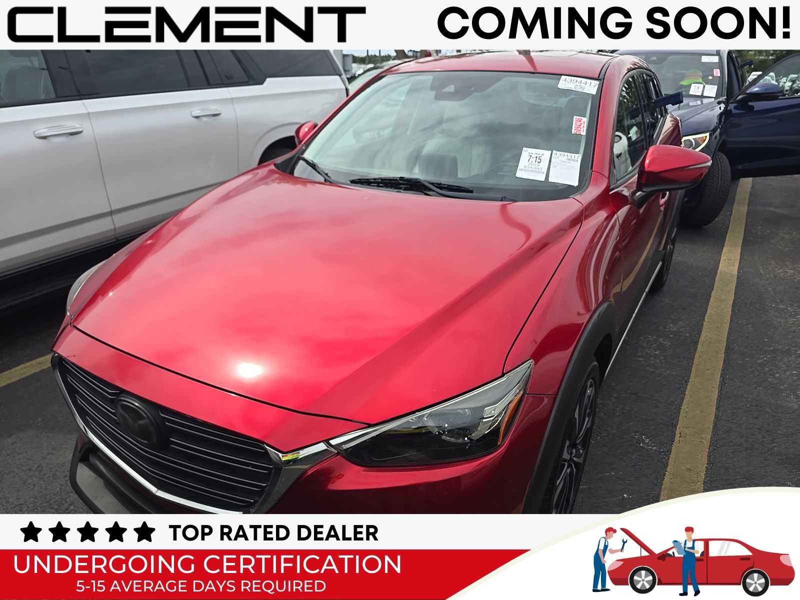 Soul Red Crystal Metallic 2019 Mazda CX-3 Grand Touring FWD SUV / Crossover Front-Wheel Drive 6-Speed Automatic