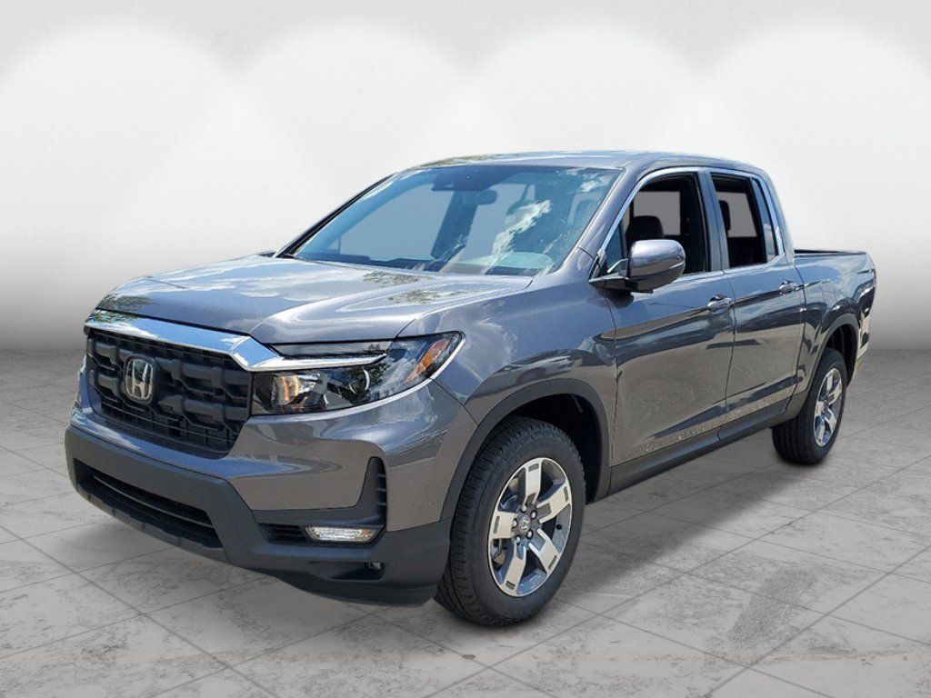Gray (Modern Steel Metallic) 2026 Honda Ridgeline Pickup Truck All-Wheel Drive 9-Speed Automatic