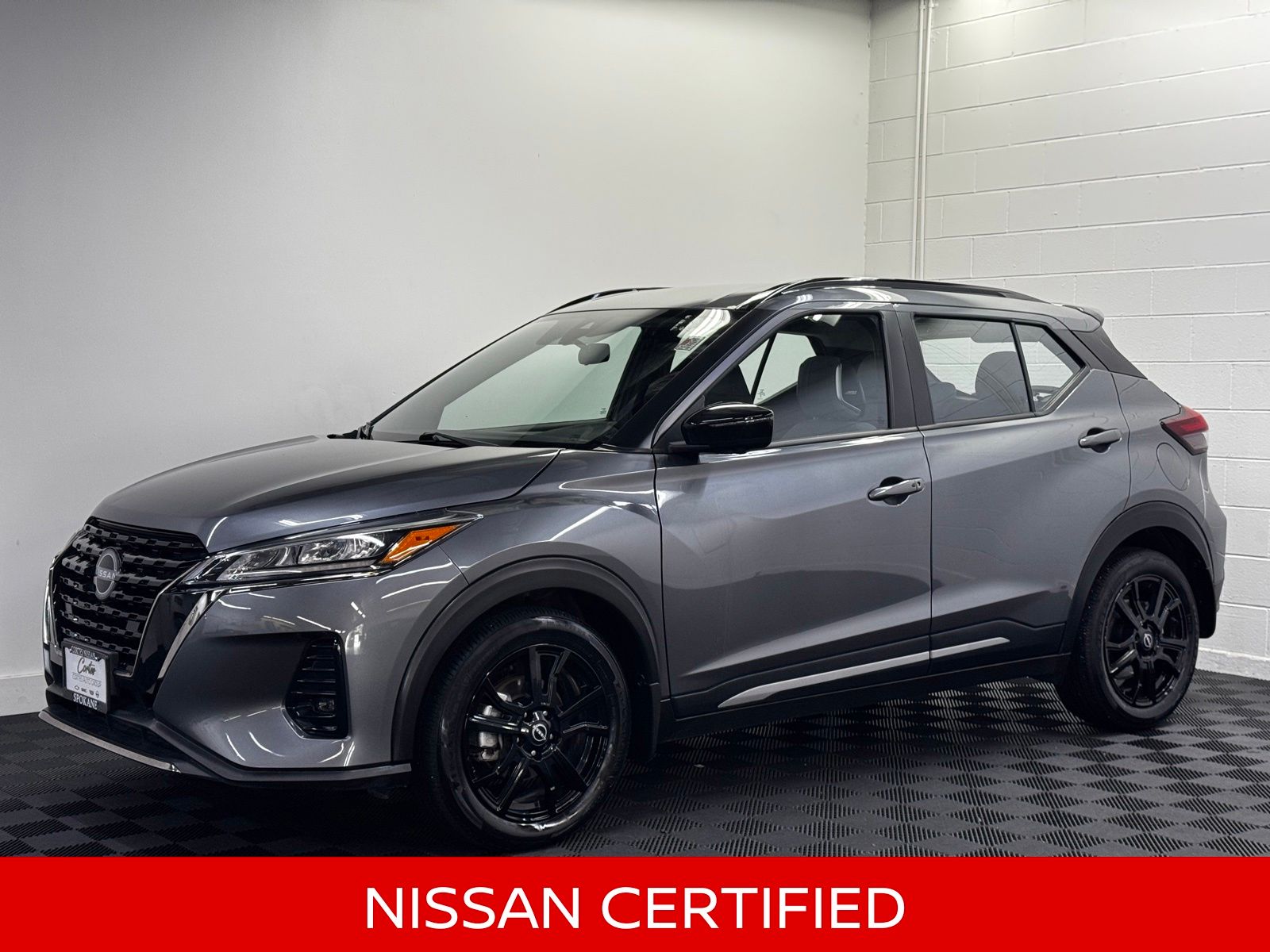 Gray (Gun Metallic) 2024 Nissan Kicks SUV / Crossover Front-Wheel Drive Continuously Variable Transmission