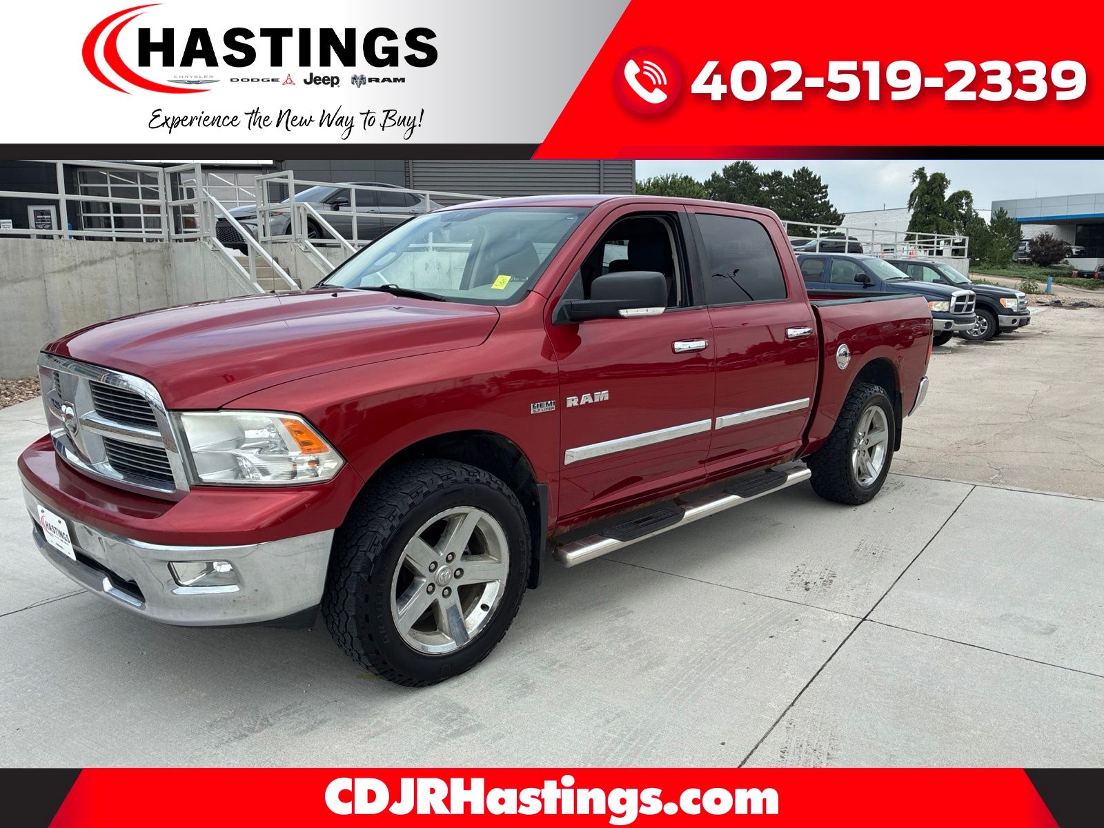 Brown (Tan) 2009 Dodge RAM 1500 Pickup Truck Four-Wheel Drive 5-Speed Automatic