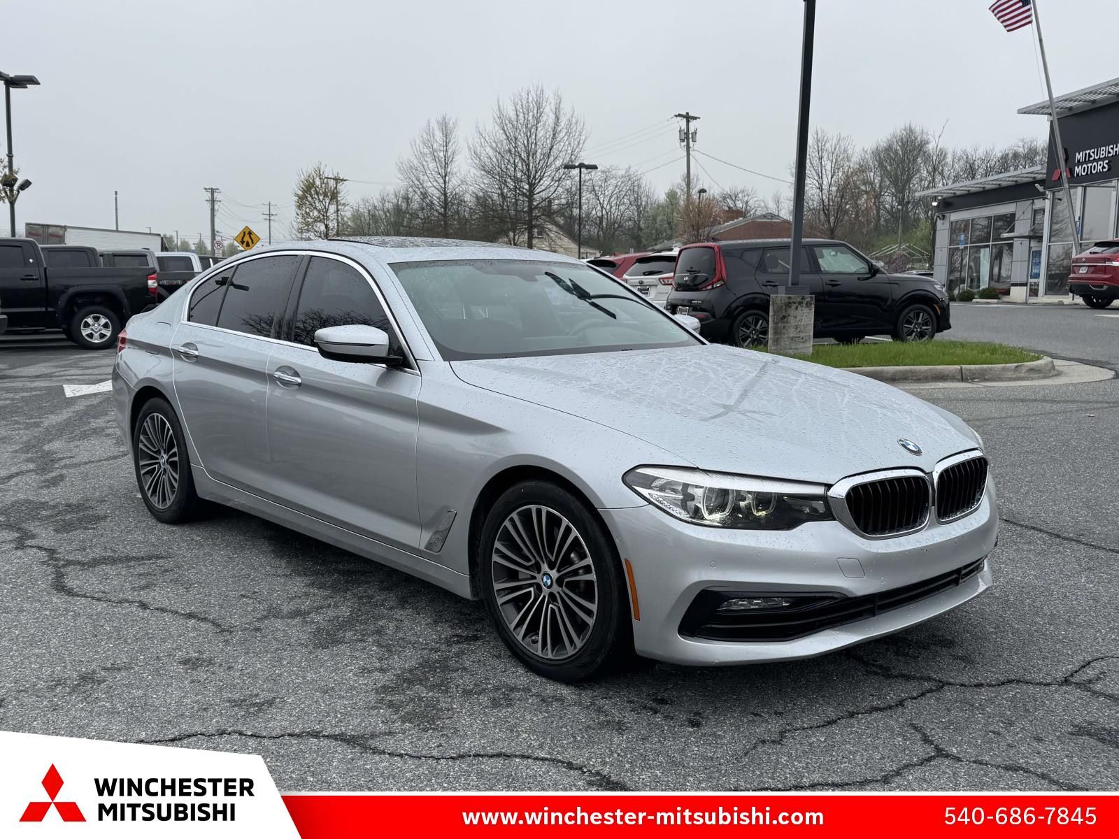 Glacier Silver Metallic 2017 BMW 5 Series 530i Sedan RWD Sedan Rear-Wheel Drive 8-Speed Automatic