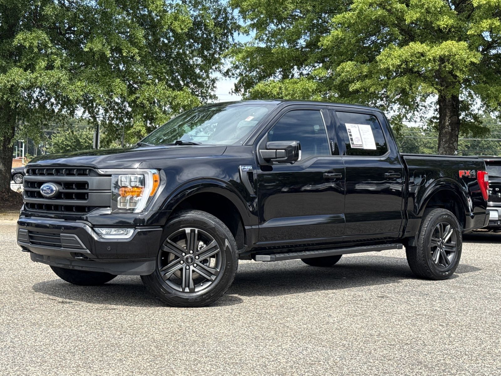 Black Metallic 2021 Ford F-150 Lariat SuperCrew 4WD Pickup Truck Four-Wheel Drive Automatic