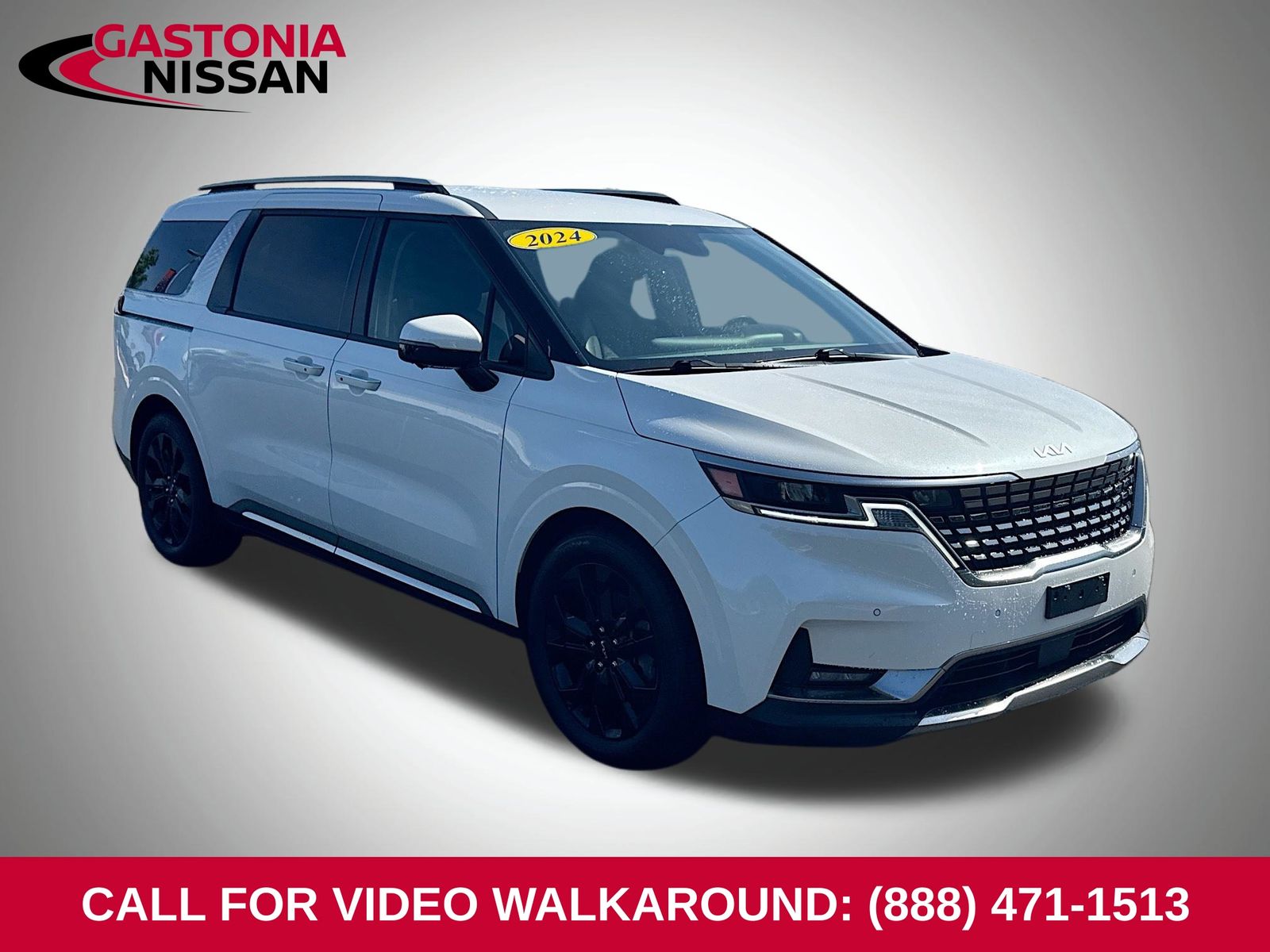 Snow White Pearl 2024 Kia Carnival SX FWD Minivan Front-Wheel Drive 8-Speed Automatic