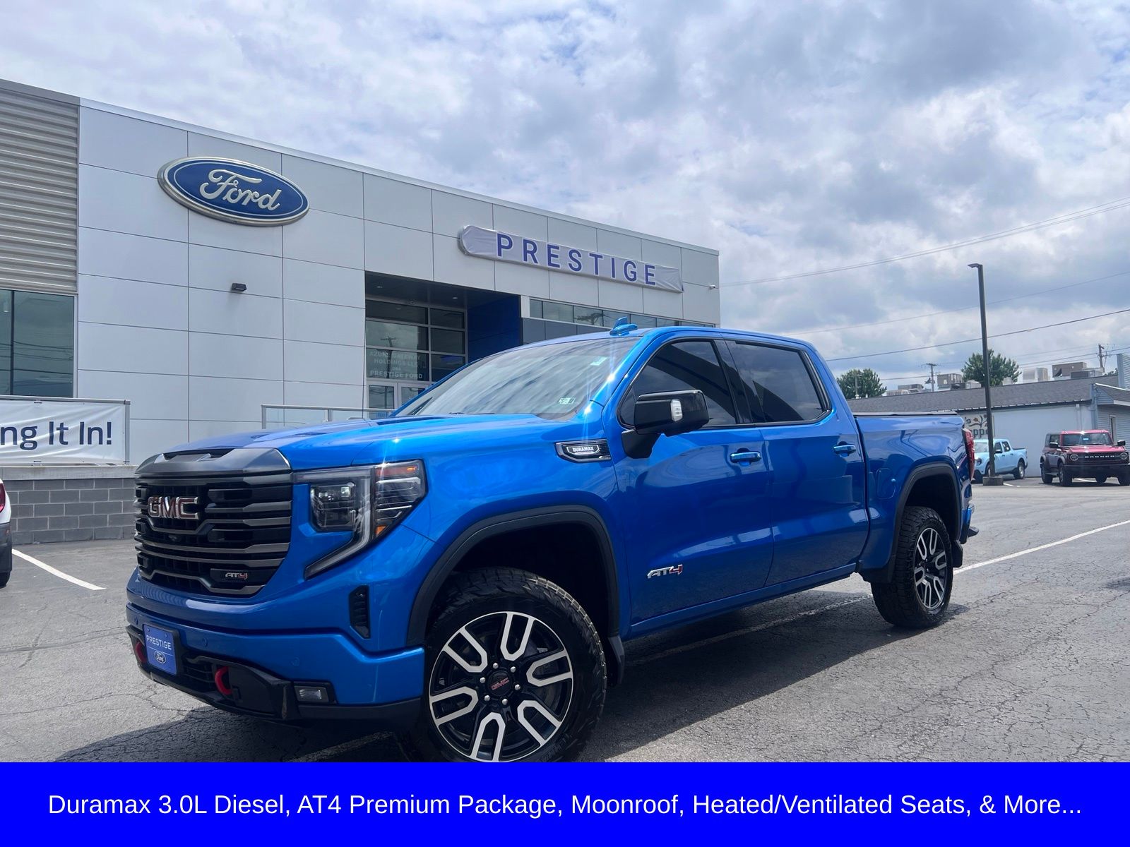 Blue Metallic 2024 GMC Sierra 1500 Pickup Truck Four-Wheel Drive Automatic