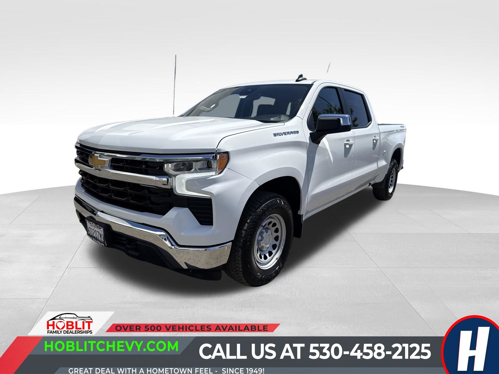 Summit White 2022 Chevrolet Silverado 1500 Pickup Truck Four-Wheel Drive Automatic
