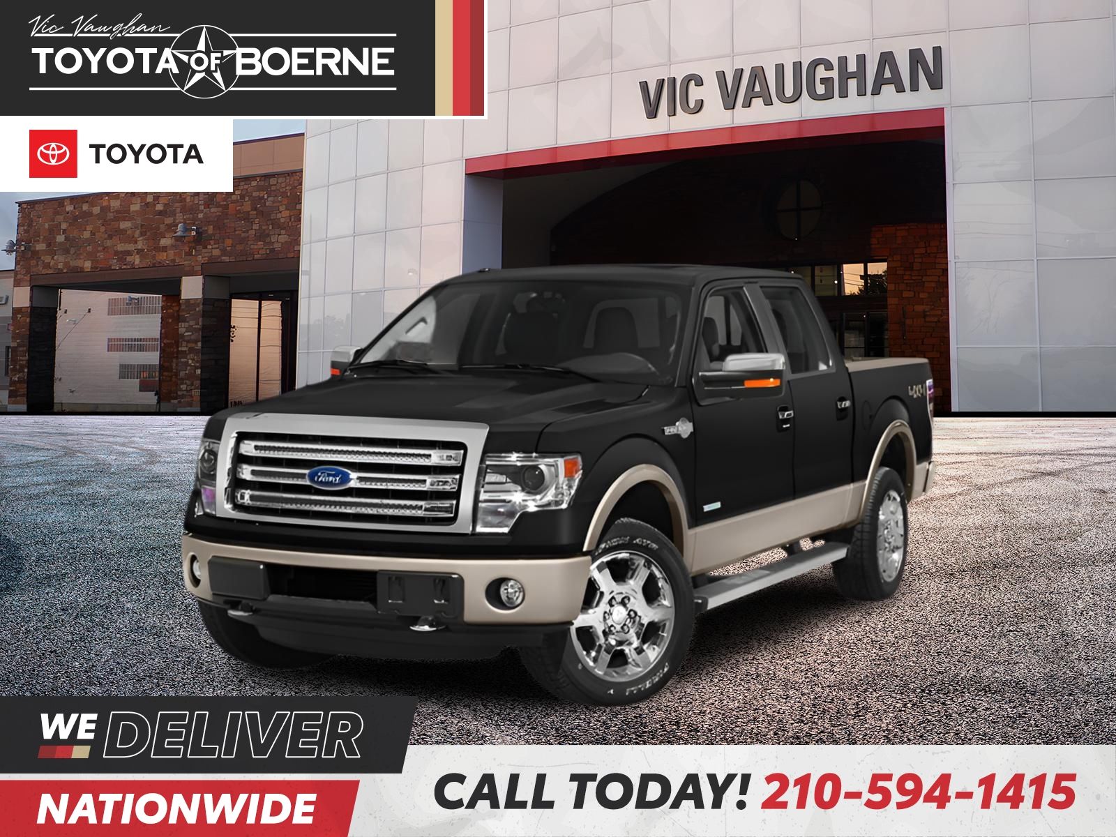 Green 2014 Ford F-150 Pickup Truck Four-Wheel Drive 6-Speed Automatic