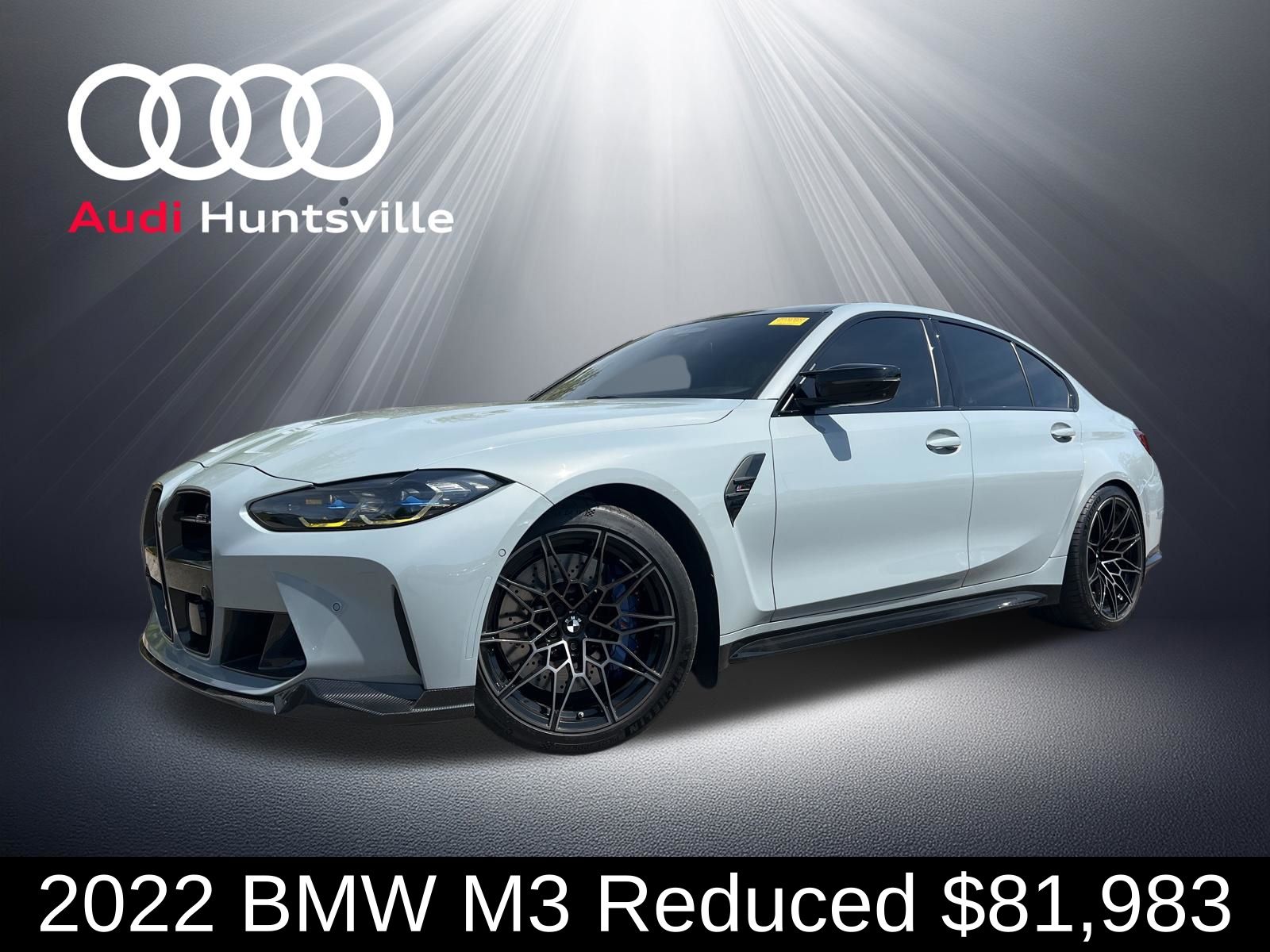 Brooklyn Gray Metallic 2022 BMW M3 Competition xDrive AWD Sedan All-Wheel Drive 8-Speed Automatic