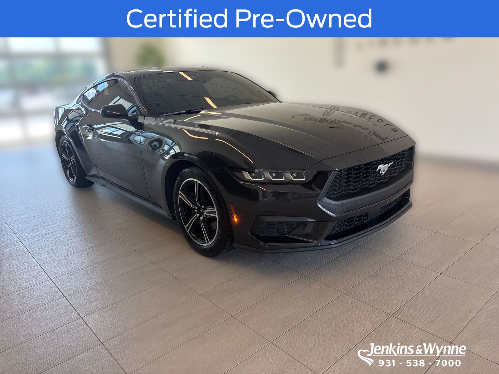 Dark Matter Gray Metallic 2024 Ford Mustang Coupe Rear-Wheel Drive Automatic