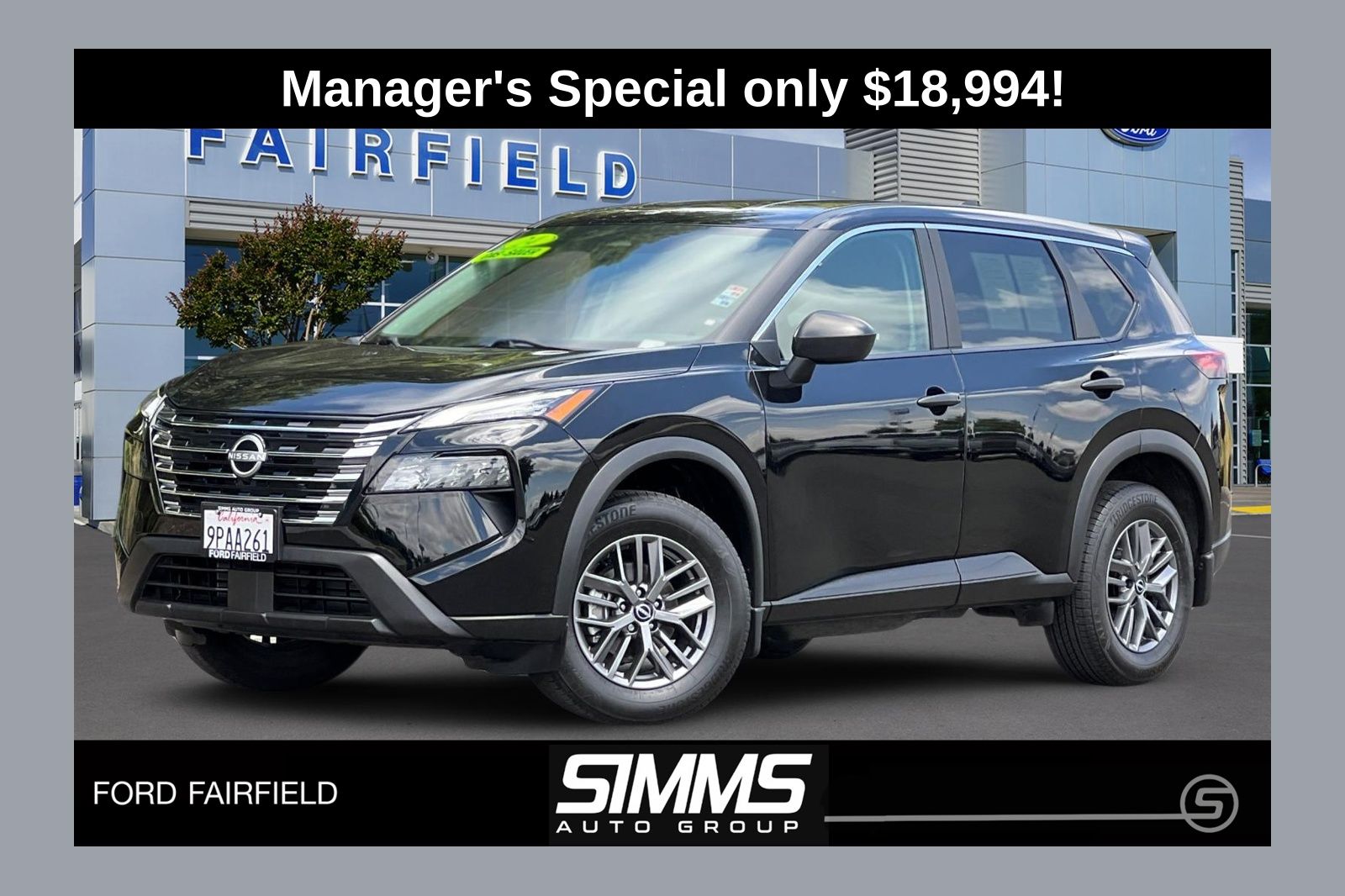 Super Black 2024 Nissan Rogue SUV / Crossover Front-Wheel Drive Continuously Variable Transmission