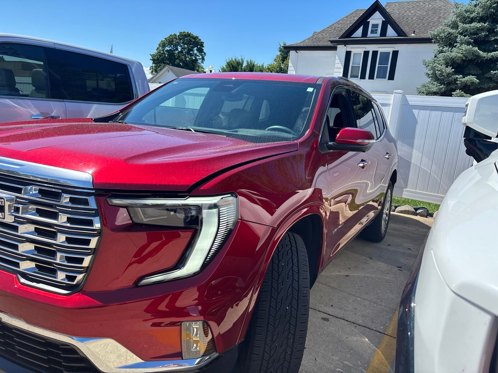 Volcanic Red Tintcoat 2025 GMC Acadia SUV / Crossover Four-Wheel Drive 8-Speed Automatic