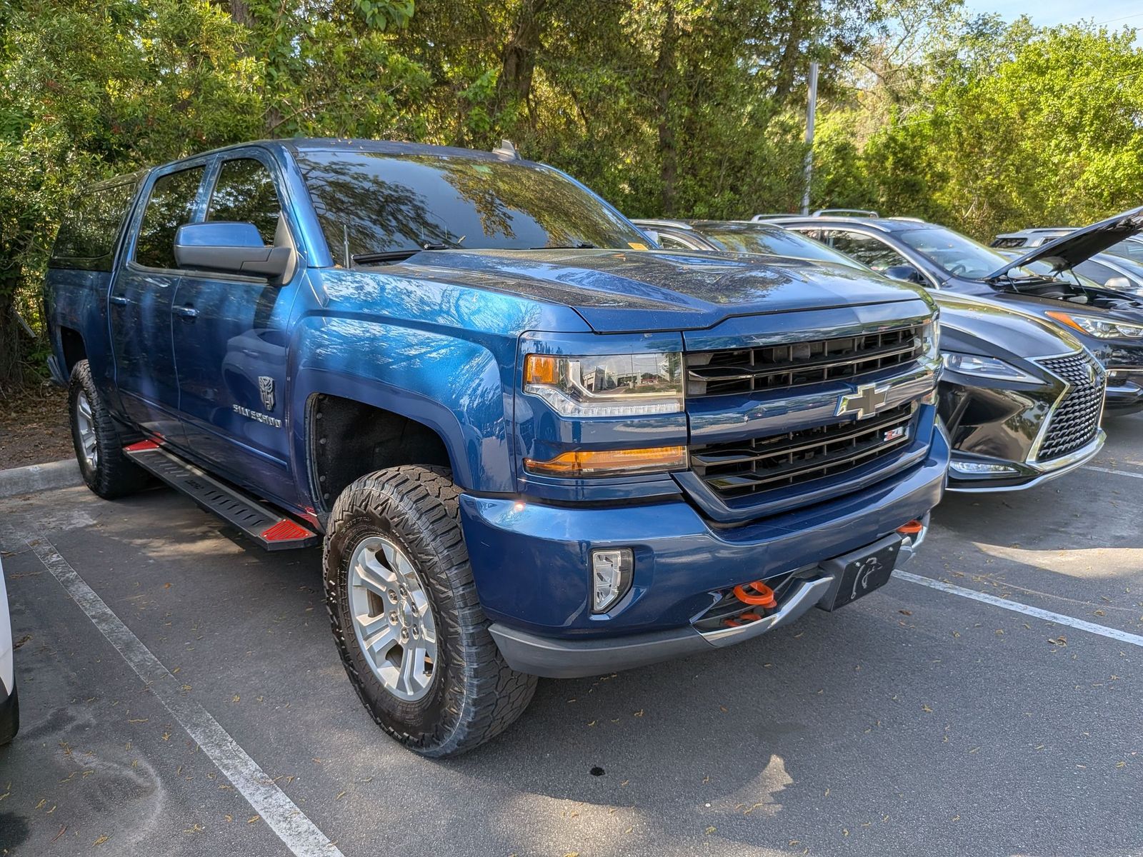 Deep Ocean Blue Metallic 2018 Chevrolet Silverado 1500 LT Crew Cab 4WD Pickup Truck Four-Wheel Drive 6-Speed Automatic Overdrive