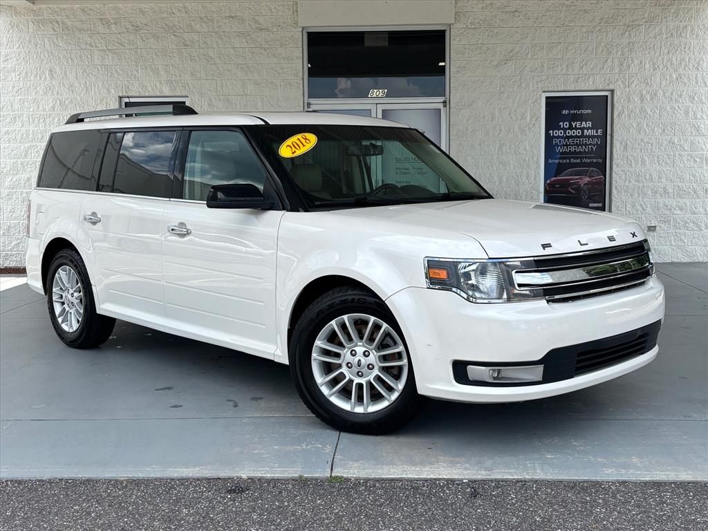 White Platinum Clearcoat Metallic 2018 Ford Flex SEL SUV / Crossover Front-Wheel Drive 6-Speed Automatic