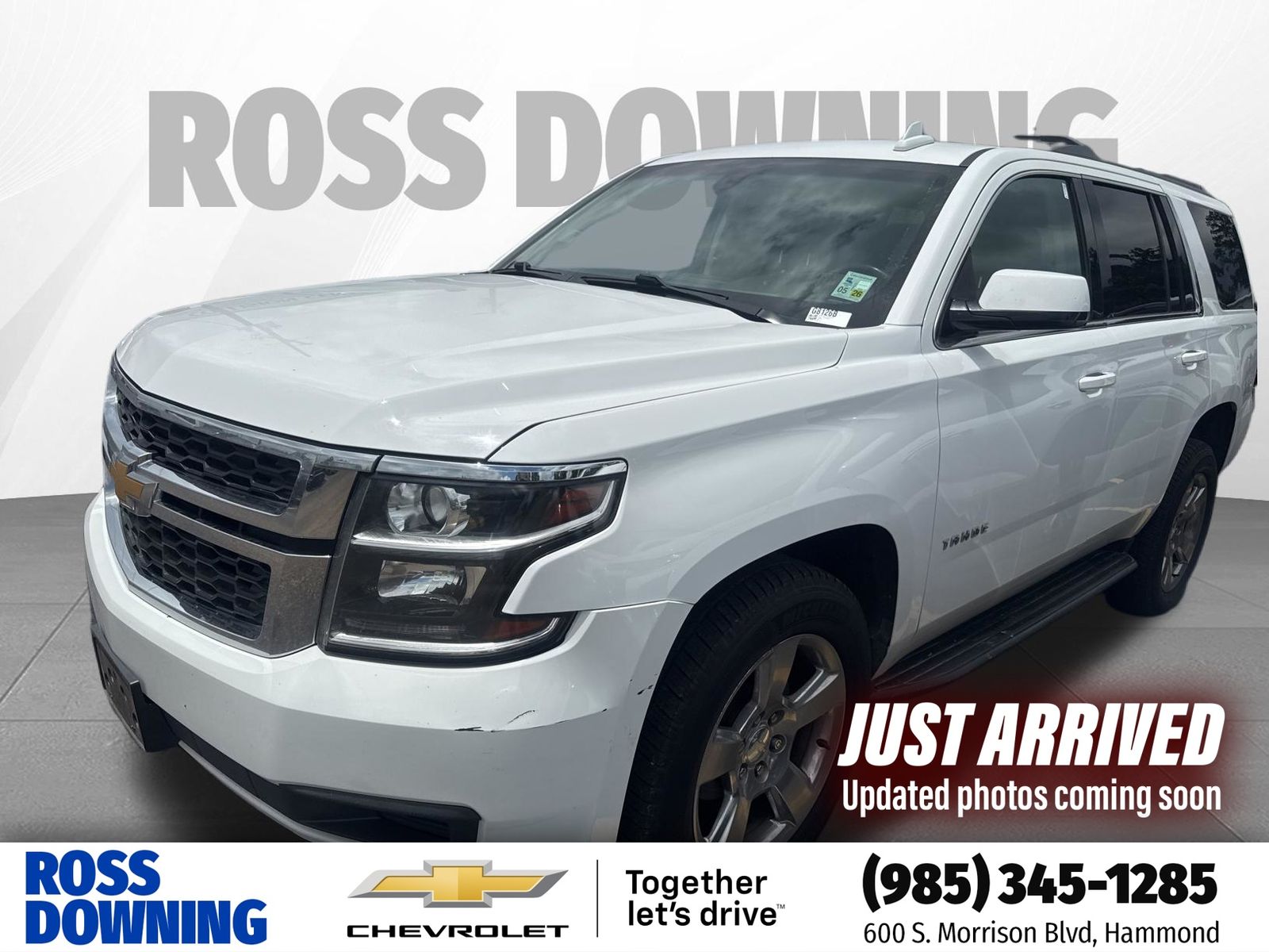 2018 Chevrolet Tahoe LS White at Supreme Chevrolet of Gonzales