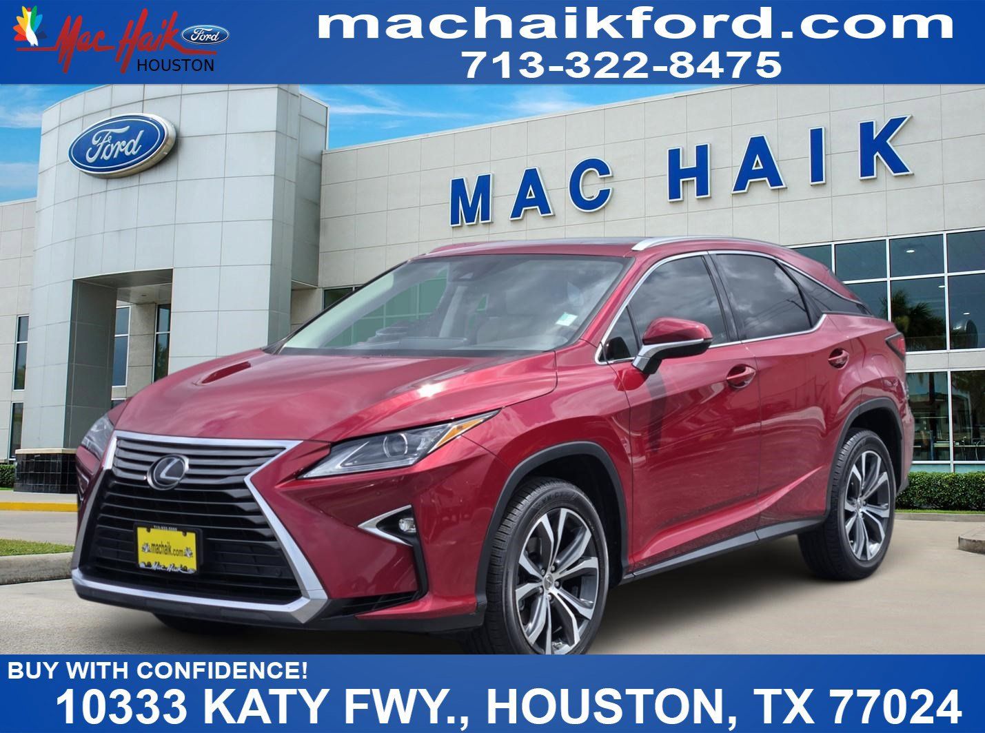 Matador Red Mica 2017 Lexus RX 350 FWD SUV / Crossover Front-Wheel Drive 8-Speed Automatic