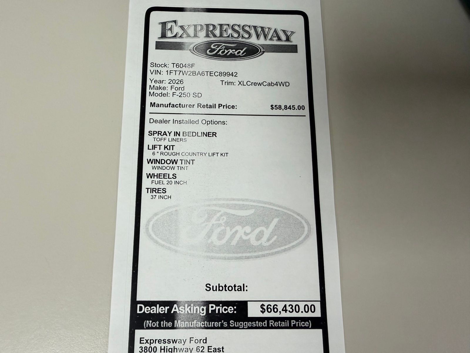 2026 Ford F-250SD image 12