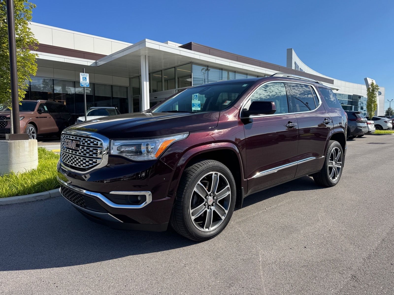 Black Cherry Metallic 2018 GMC Acadia SUV / Crossover Four-Wheel Drive 6-Speed Automatic