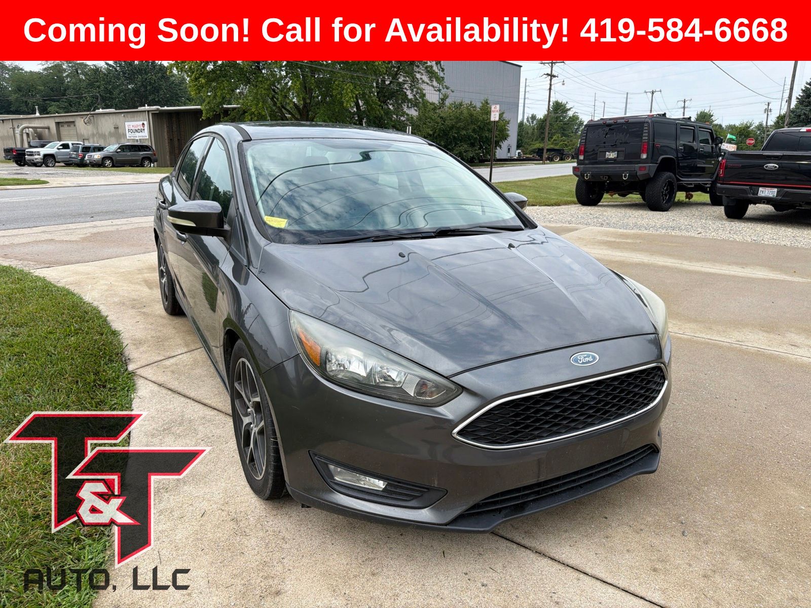 Gray (Magnetic) 2017 Ford Focus Sedan Front-Wheel Drive 6-Speed Automatic