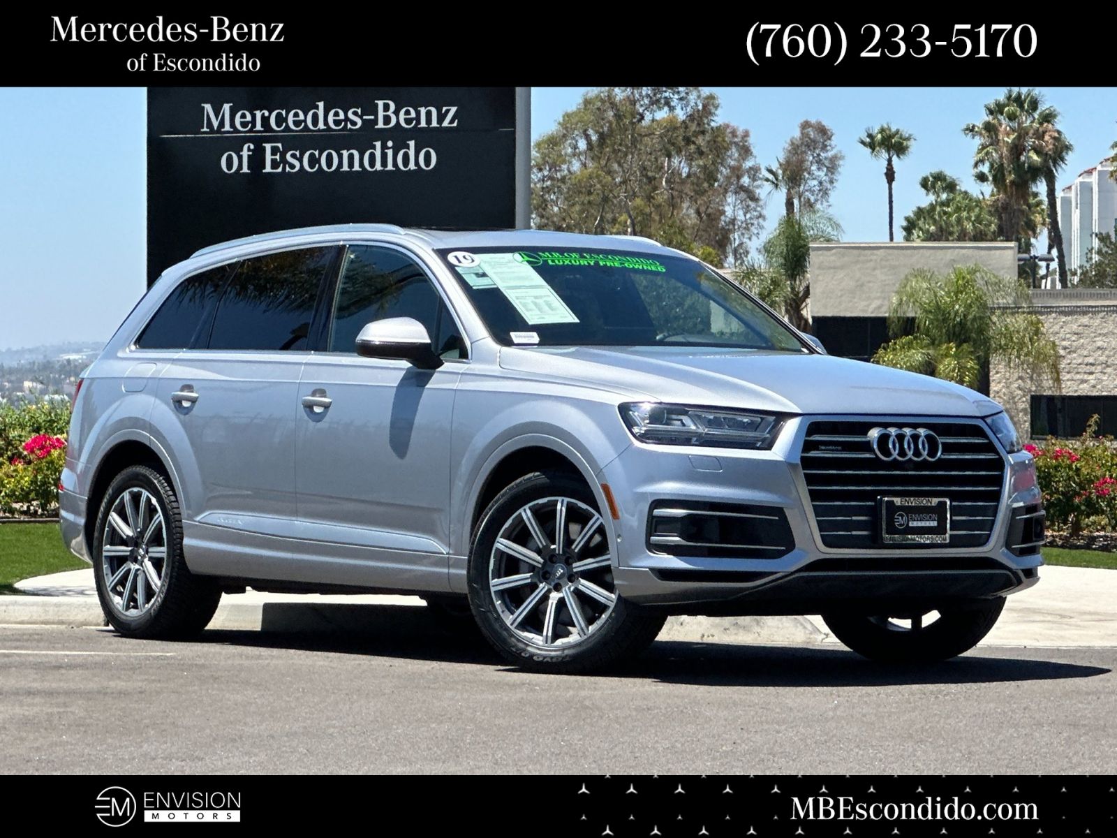 Florett Silver Metallic 2019 Audi Q7 SUV / Crossover All-Wheel Drive 8-Speed Automatic