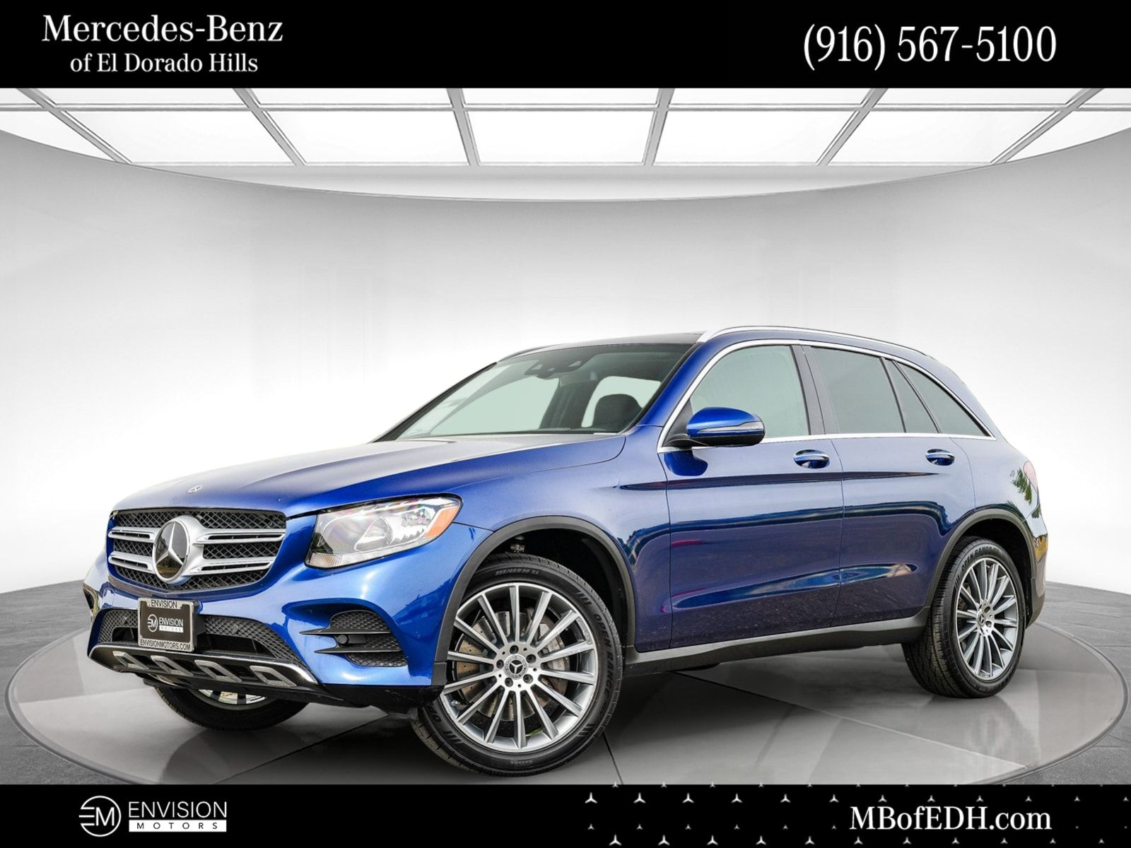 Brilliant Blue 2018 Mercedes-Benz GLC 300 4MATIC SUV / Crossover All-Wheel Drive 9-Speed Automatic