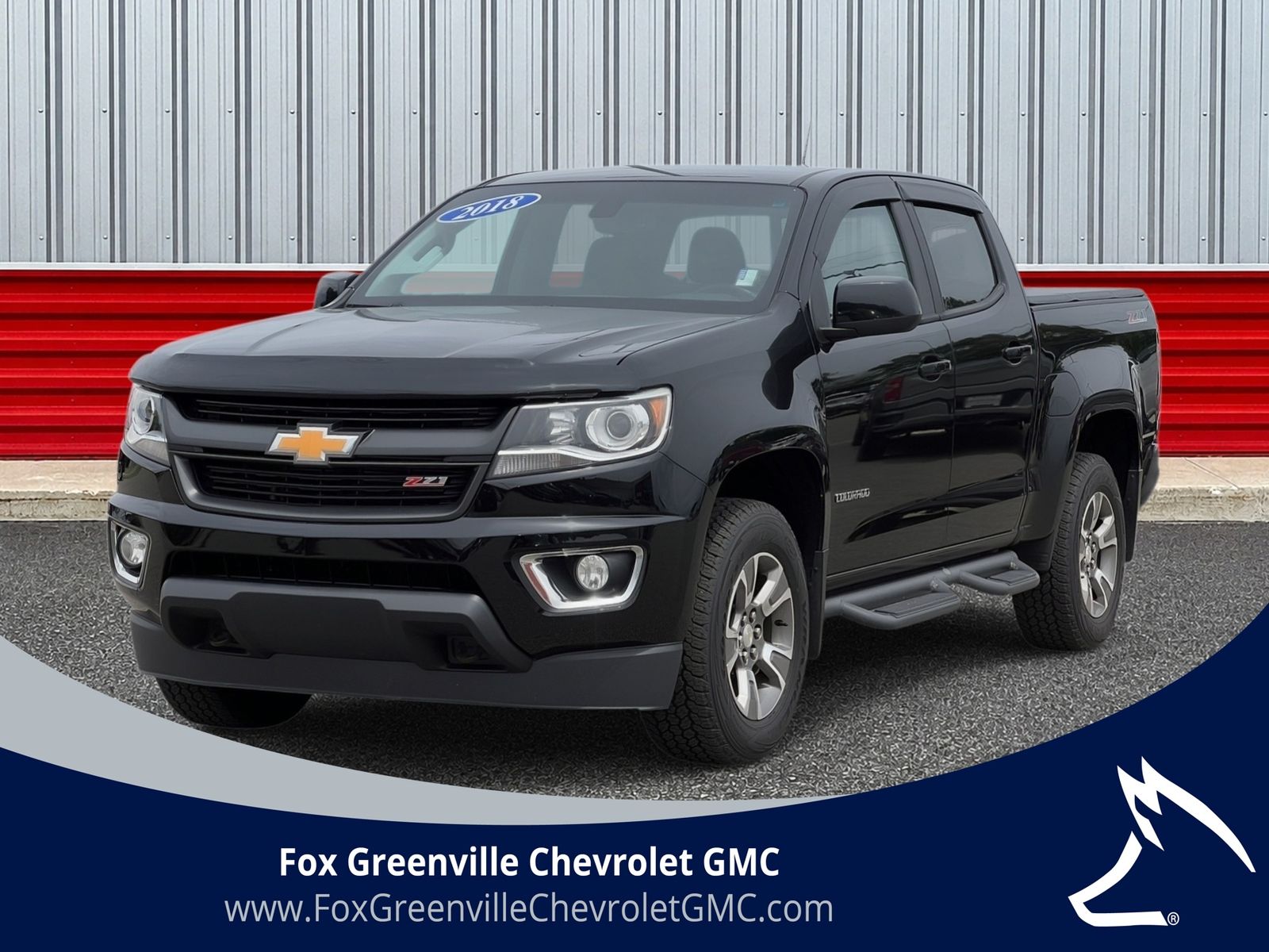 Black 2018 Chevrolet Colorado Pickup Truck Four-Wheel Drive 8-Speed Automatic
