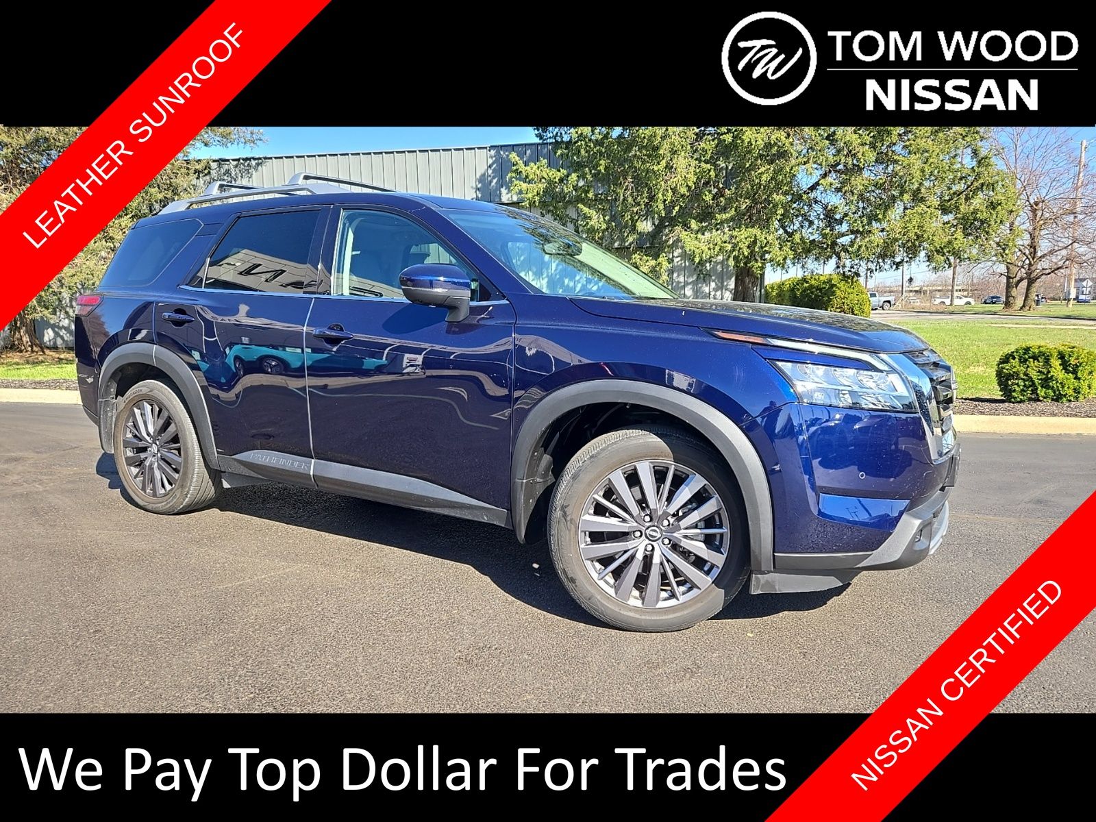 Deep Ocean Blue Pearl 2023 Nissan Pathfinder SL 4WD SUV / Crossover All-Wheel Drive 9-Speed Automatic