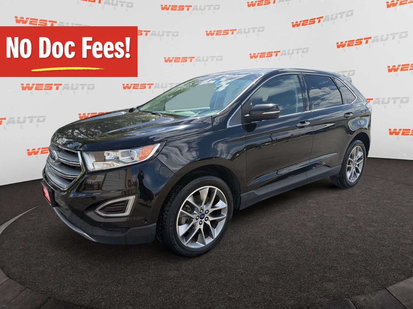 Shadow Black 2017 Ford Edge SUV / Crossover All-Wheel Drive 6-Speed Automatic