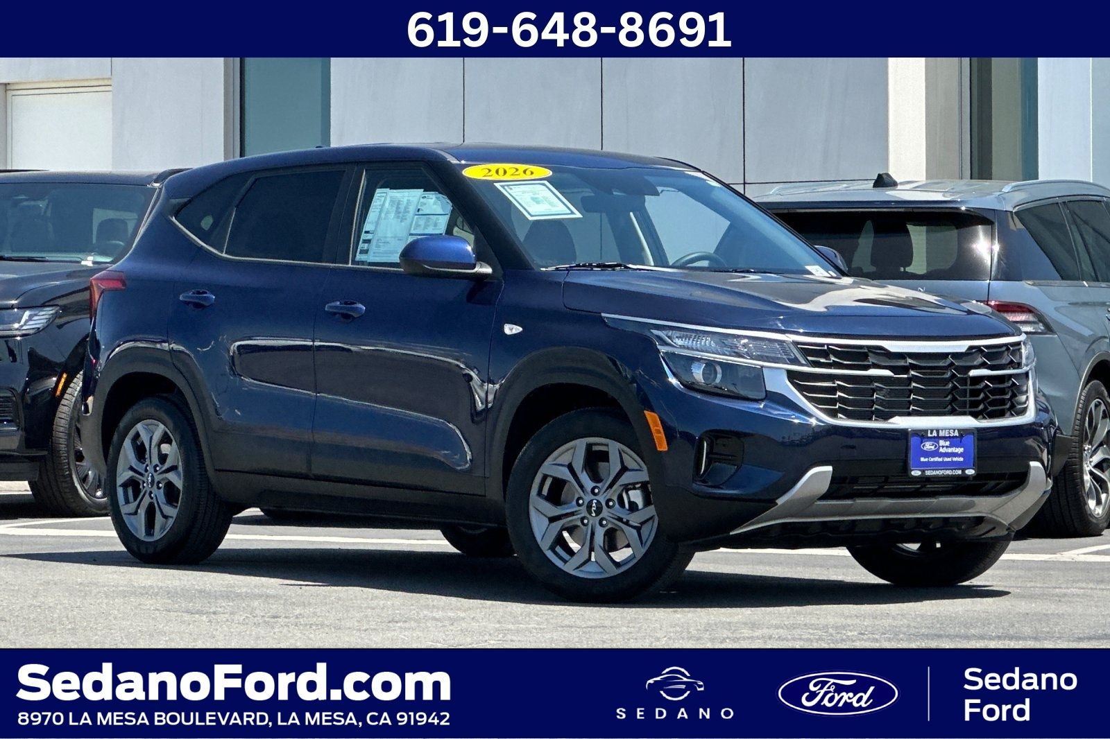 Dark Ocean Blue 2026 Kia Seltos LX AWD SUV / Crossover All-Wheel Drive Continuously Variable Transmission
