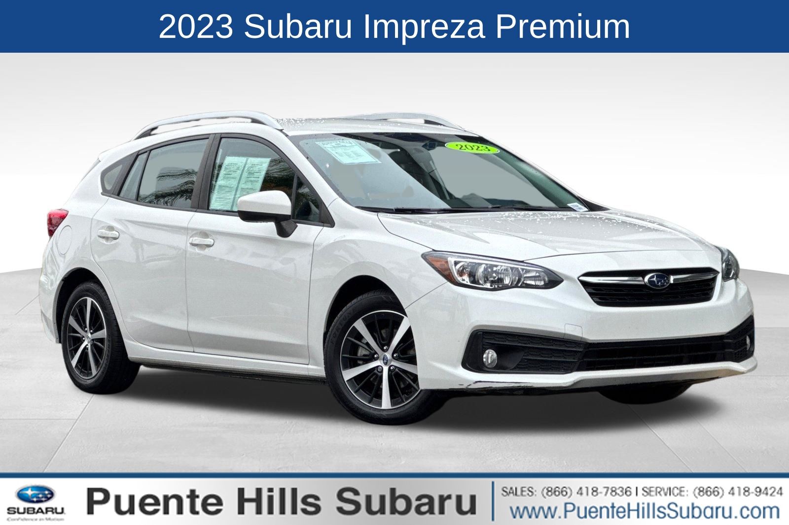Crystal White Pearl 2023 Subaru Impreza Wagon All-Wheel Drive Continuously Variable Transmission