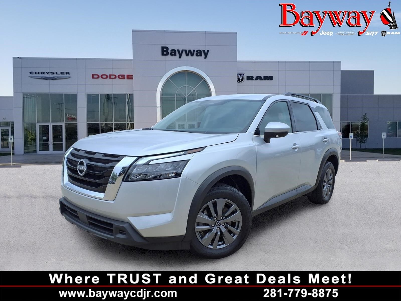 2025 Nissan Pathfinder SV Silver at South Houston Nissan