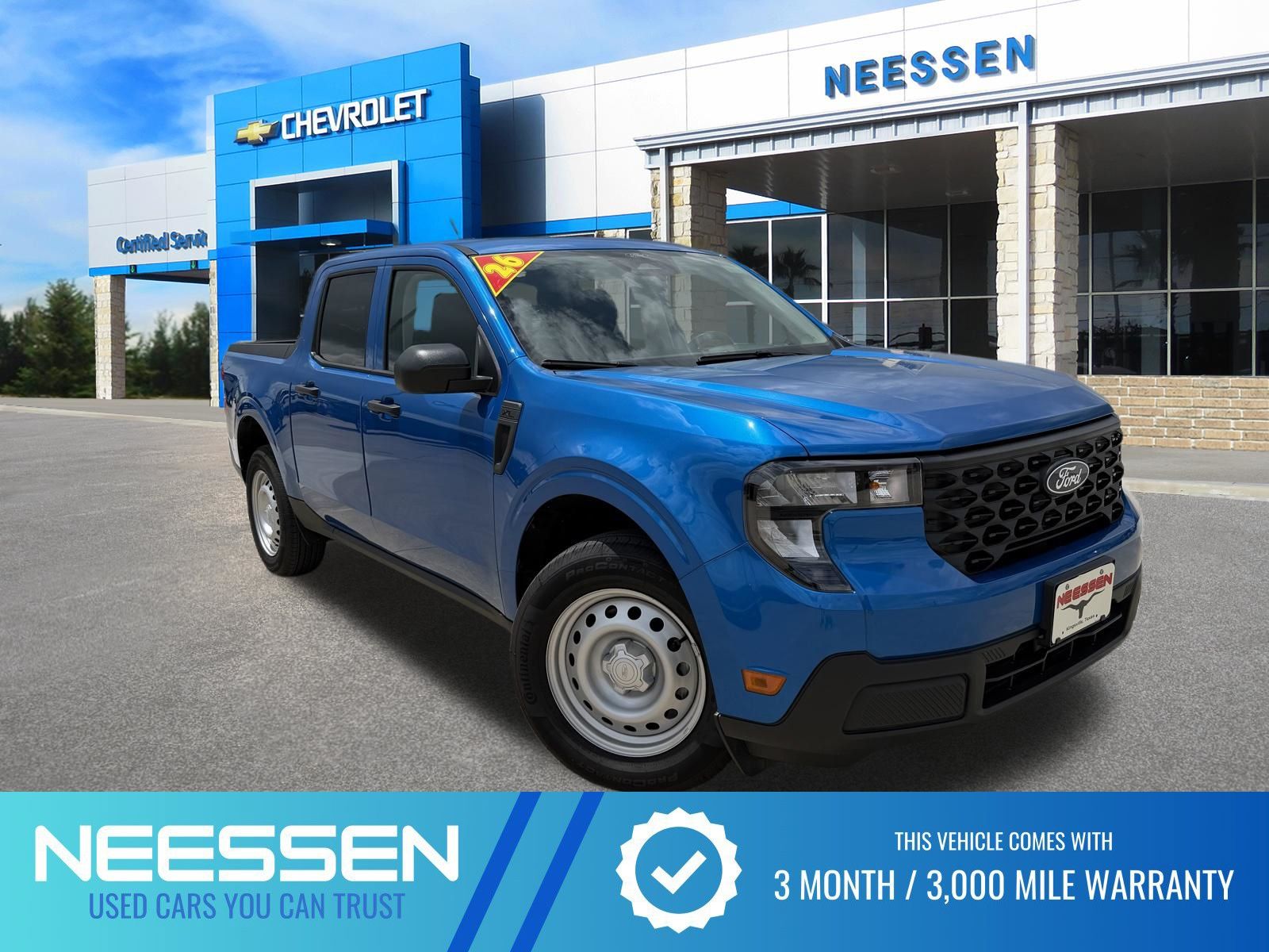 Blue 2026 Ford Maverick XL SuperCrew AWD Pickup Truck All-Wheel Drive 8-Speed Automatic