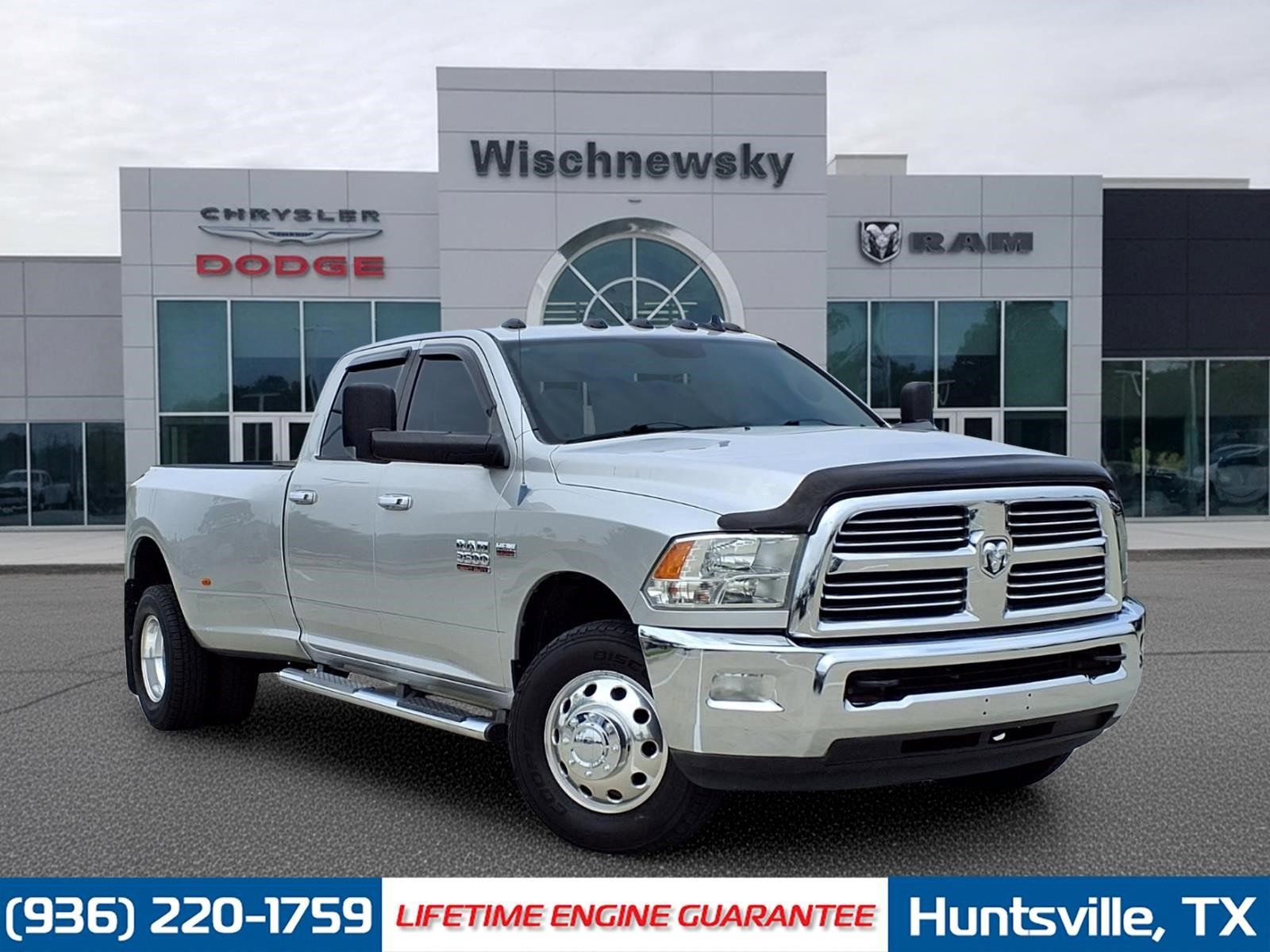 Bright Silver Clearcoat Metallic 2014 RAM 3500 Big Horn Crew Cab LB DRW RWD Pickup Truck 4X2 6-Speed Automatic