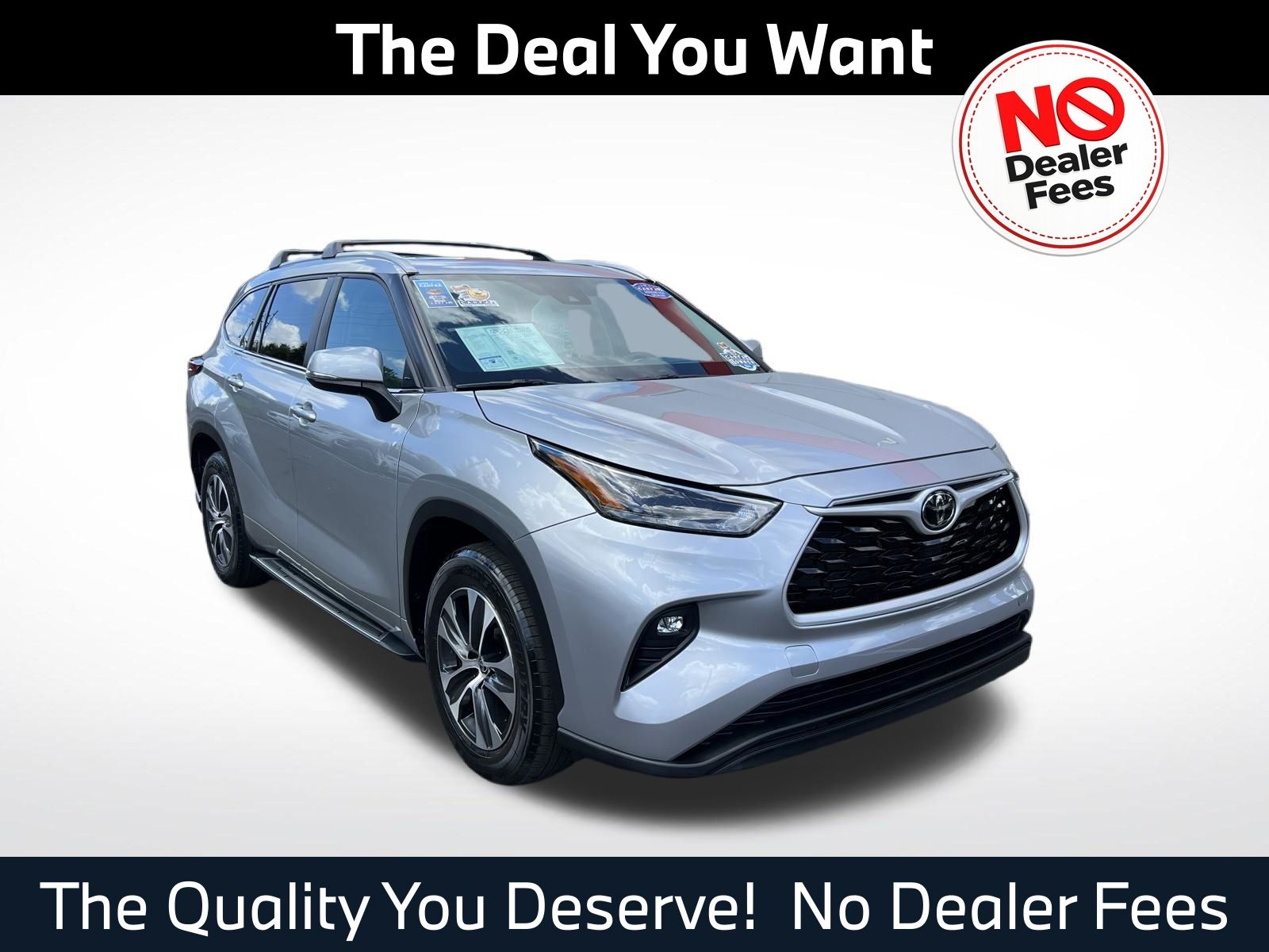 Celestial Silver Metallic 2023 Toyota Highlander XLE FWD SUV / Crossover Front-Wheel Drive 8-Speed Automatic